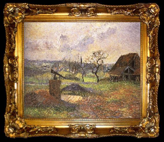 framed  Camille Pissarro scenery, ta009-2